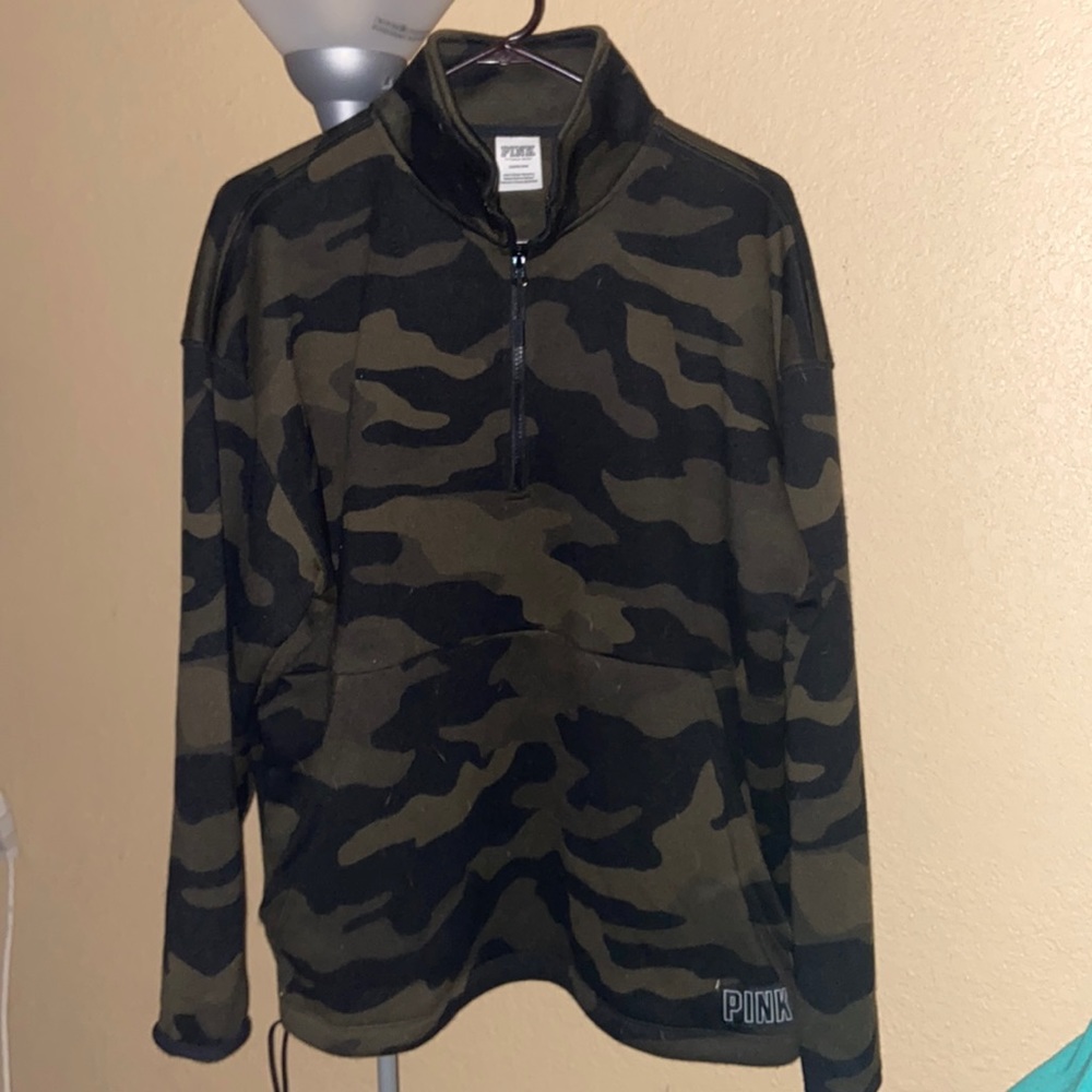 NEW PINK Camo Sweater